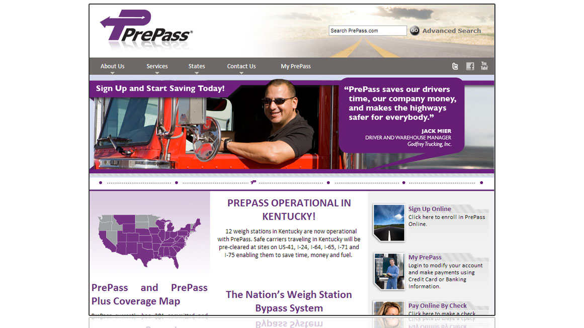 PrePass Marketing Homepage