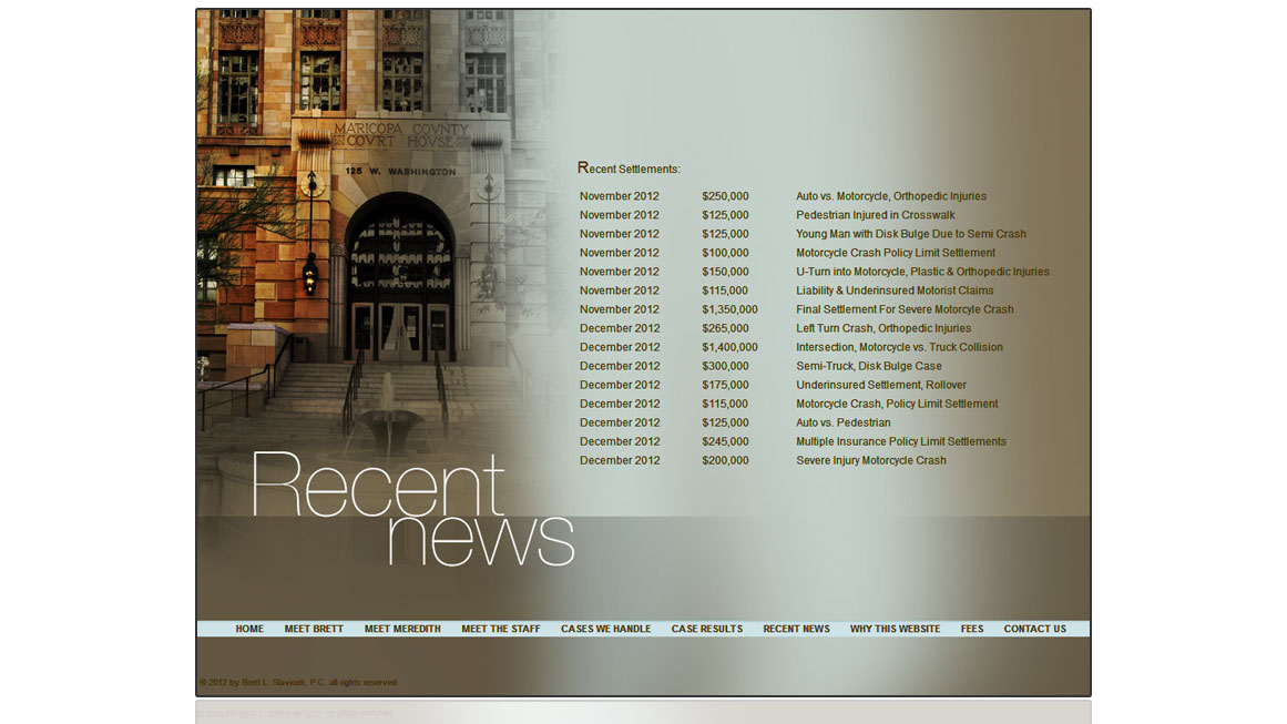 Brett Slavicek Recent News page