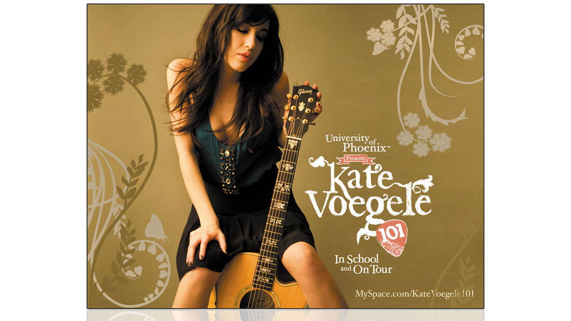 Kate Voegele University of Phoenix Myspace Campaign